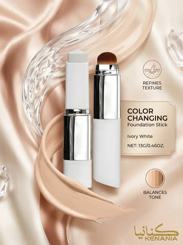 ستيك فاونديشن متغيّر اللون بفرشاة مدمجة - Color Changing Foundation Stick