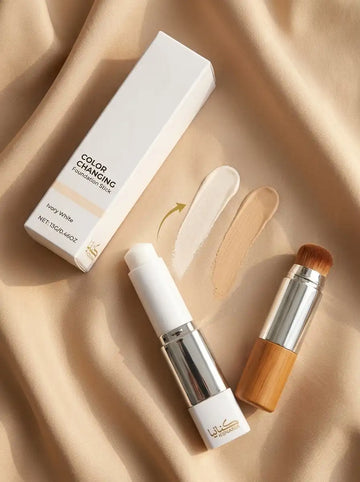 ستيك فاونديشن متغيّر اللون بفرشاة مدمجة - Color Changing Foundation Stick