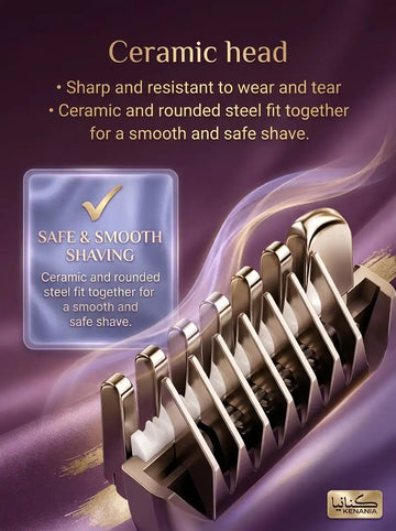 ماكينة حلاقة كهربائية برأسين قابلة للشحن - Double Head Rechargeable Electric Shaver