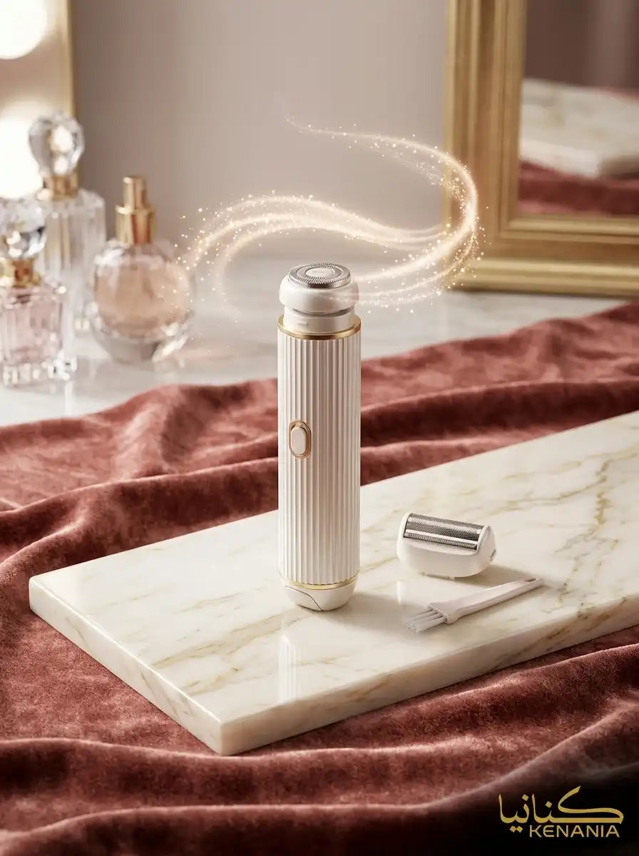 ماكينة حلاقة كهربائية برأسين قابلة للشحن - Double Head Rechargeable Electric Shaver